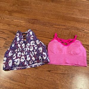Betsy Johnson Size Small Colorful Sports Bras (2 pair)